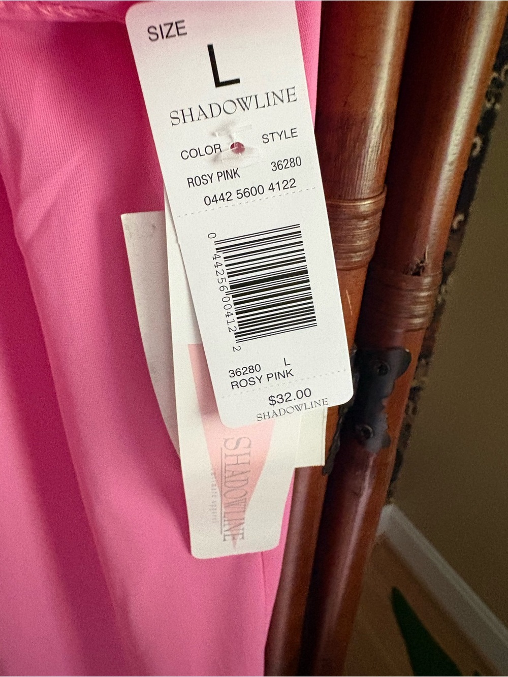 Shadowline 💕 Pastel Nightgown Lot Pink & Mint Vintage NWT size L - Picture 3 of 4